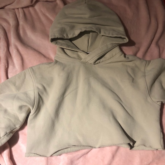 Taupe cropped hoodie from aritzia - Picture 3 of 3